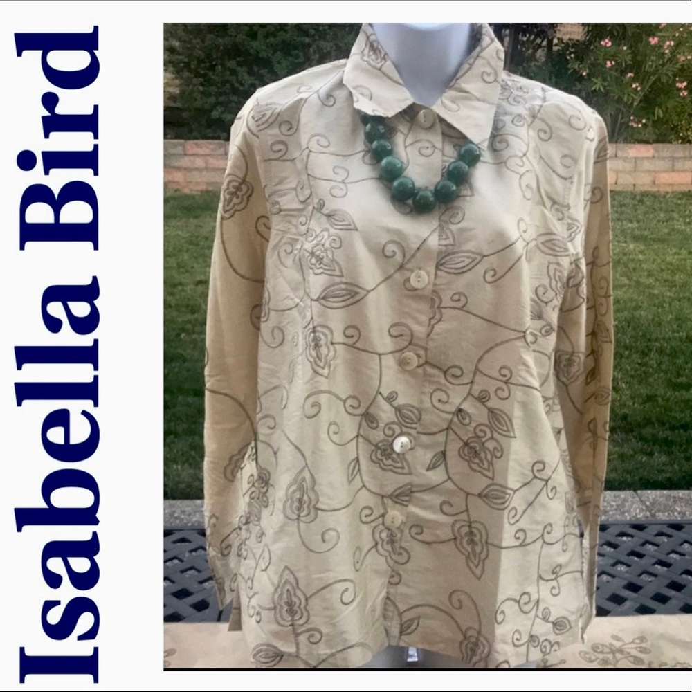4/$60 💯% Silk New Isabella Bird Women’s Shirt